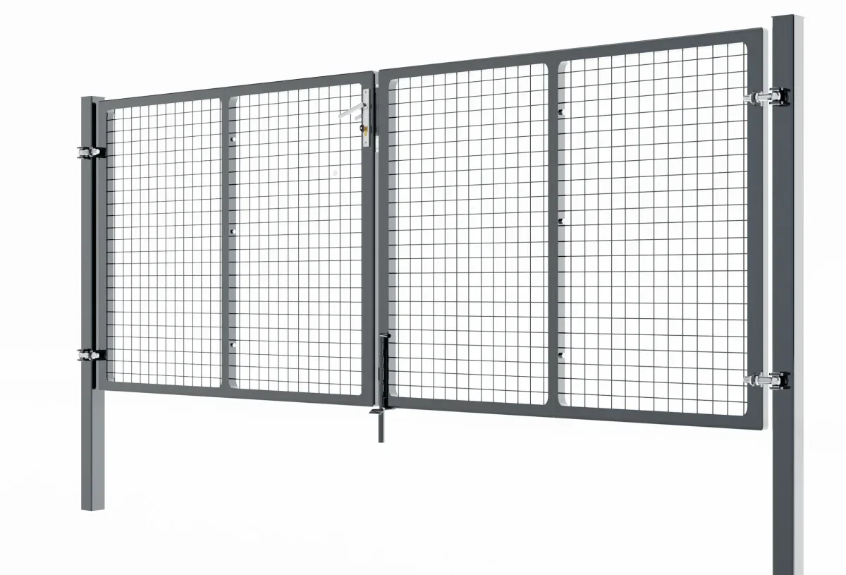metal driveway gate in antracite