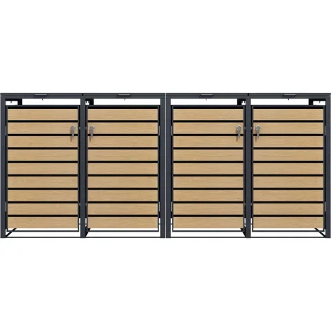 4 wheelie bin storage