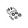 Marilyn WC Lever Handle Set in Silver