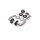Marilyn WC Lever Handle Set in Silver