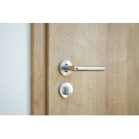 Liam WC Lever Handle Set in Silver