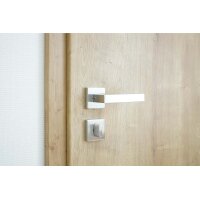 WC Lever Handle Set Hudson in Silver