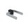 WC Lever Handle Set Hudson in Silver