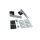 WC Lever Handle Set Hudson in Silver