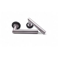 WC Lever Handle Set Salvador in Silver