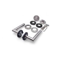 WC Lever Handle Set Salvador in Silver