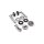 WC Lever Handle Set Salvador in Silver