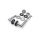 WC Lever Handle Set Salvador in Silver