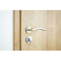 WC Lever Handle Set Riley in Silver