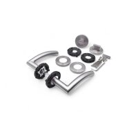 WC Lever Handle Set Riley in Silver