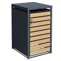 Schartec Wheelie Bin Box Wood Design SMB1-1