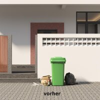 Schartec Wheelie Bin Box Wood Design SMB1-1