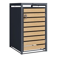 Schartec Wheelie Bin Box Wood Design SMB1-1