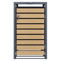 Schartec Wheelie Bin Box Wood Design SMB1-1