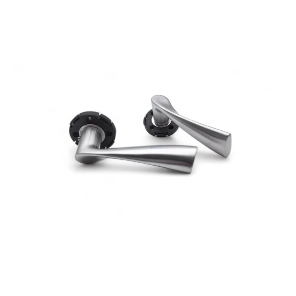 WC Lever Handle Set Kerry in Silver