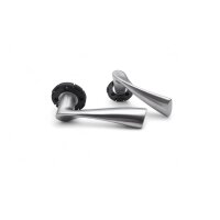 WC Lever Handle Set Kerry in Silver