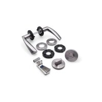 WC Lever Handle Set Kerry in Silver