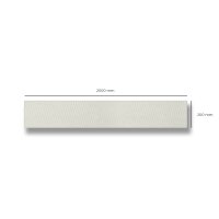 Garage Wall Protector 2 m Long White