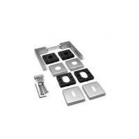 Hudson Stainless Steel Door Handle in Silver