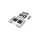 Hudson Stainless Steel Door Handle in Silver