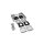Hudson Stainless Steel Door Handle in Silver