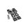 Stainless Steel Door Handle Hudson in Black