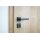 Stainless Steel Door Handle Hudson in Black