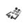 WC Lever Handle Set Salvador in Black