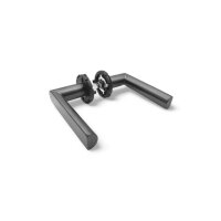 WC Lever Handle Set Dalia in Anthracite