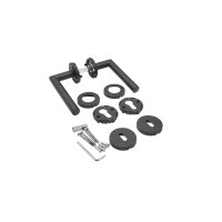 Stainless Steel Door Handle Salvador in Black