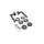 Stainless Steel Door Handle Salvador in Black