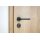 Stainless Steel Door Handle Salvador in Black