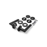 Stainless Steel Door Handle Avery in Black