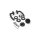 WC Lever Handle Set Marilyn in Black