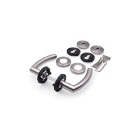 Marilyn Stainless Steel Door Handle in Silver