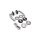 Marilyn Stainless Steel Door Handle in Silver
