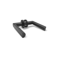 Stainless Steel Door Handle Dalia in Black