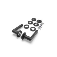 Stainless Steel Door Handle Dalia in Black