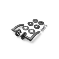 Stainless Steel Door Handle Riley in Anthracite