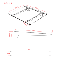 Schartec Aluminium Canopy T1400 | 1400 x 900 mm