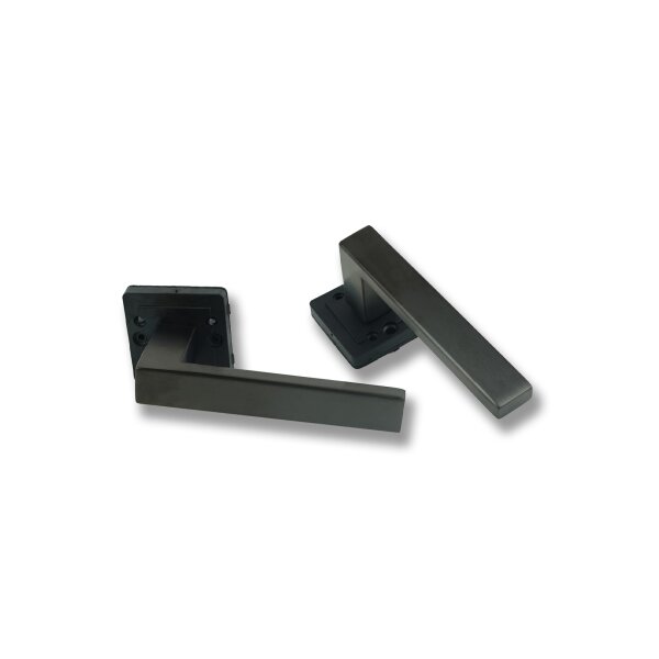 Stainless Steel Door Handle Hudson in Anthracite