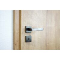 Stainless Steel Door Handle Hudson in Anthracite