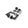 WC Lever Handle Set Avery in Black