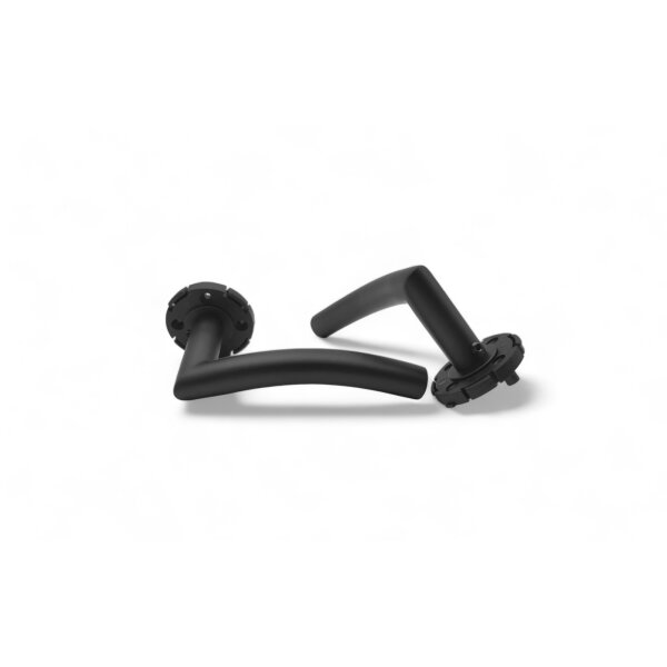 Stainless Steel Door Handle Riley in Black