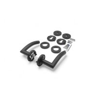 Stainless Steel Door Handle Riley in Black