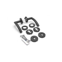 Stainless Steel Door Handle Riley in Black