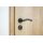 Stainless Steel Door Handle Riley in Black