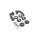 Stainless Steel Door Handle Kerry in Black