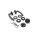 WC Lever Handle Set Marilyn in Anthracite