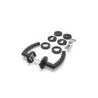 Stainless Steel Door Handle Marilyn in Black